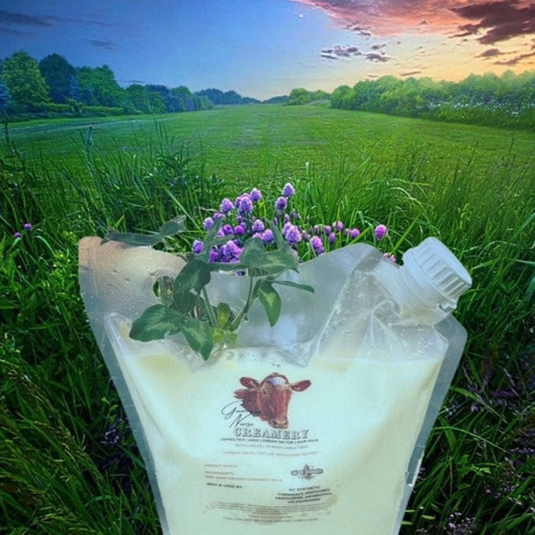 2 GALLON-BAGGED RAW GUERNSEY MILK