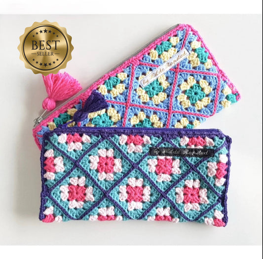 GRANNY SQUARES WALLET (Crochet Pattern)